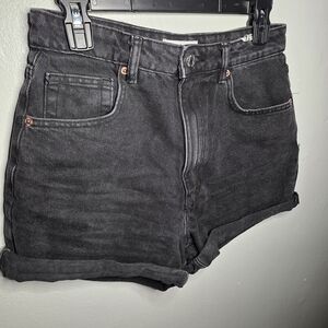 Black Denim Women's Shorts